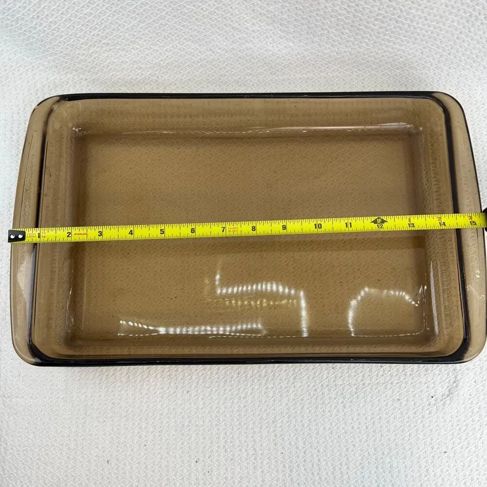 Vintage 1960s-1970s PYREX 9x13 Baking Dish Smoke Brown Glass USA 233-N